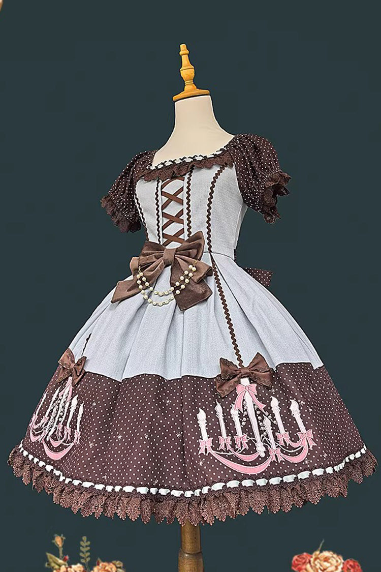 Chandelier - Sweet Lolita Short-Sleeve OP Dress in 4 Colors - image 16