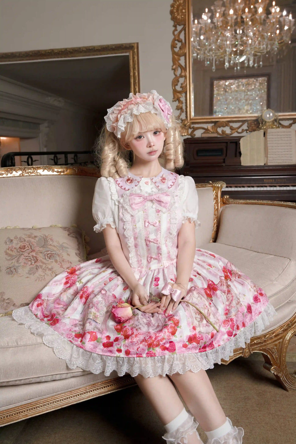 Rose Wall Sweet Lolita OP, JSK and Suspender Dress Series and Accessories - image 10