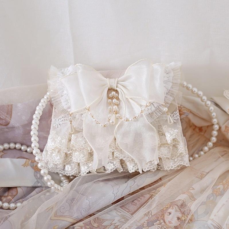 Elegant Lolita Handbag Ivory Tea Party Lolita Bag - image 2