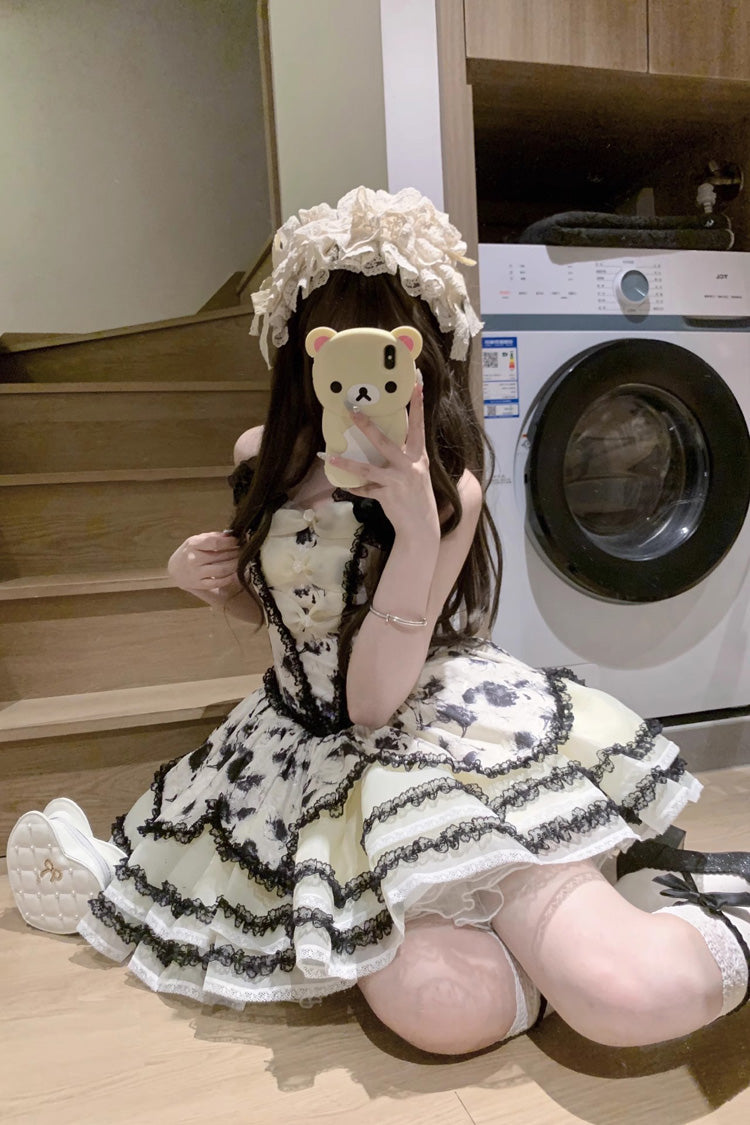 Jasmine Rain - Sweet Polka Dot Lace Lolita JSK Dress - image 13