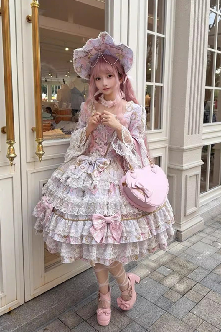 Candlelight Elegance - Sweet Elegant Lolita OP Dress in Purple - image 2
