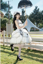 Layered Poem Wedding Sweet Plus Size Lolita JSK Dress Set - image 3