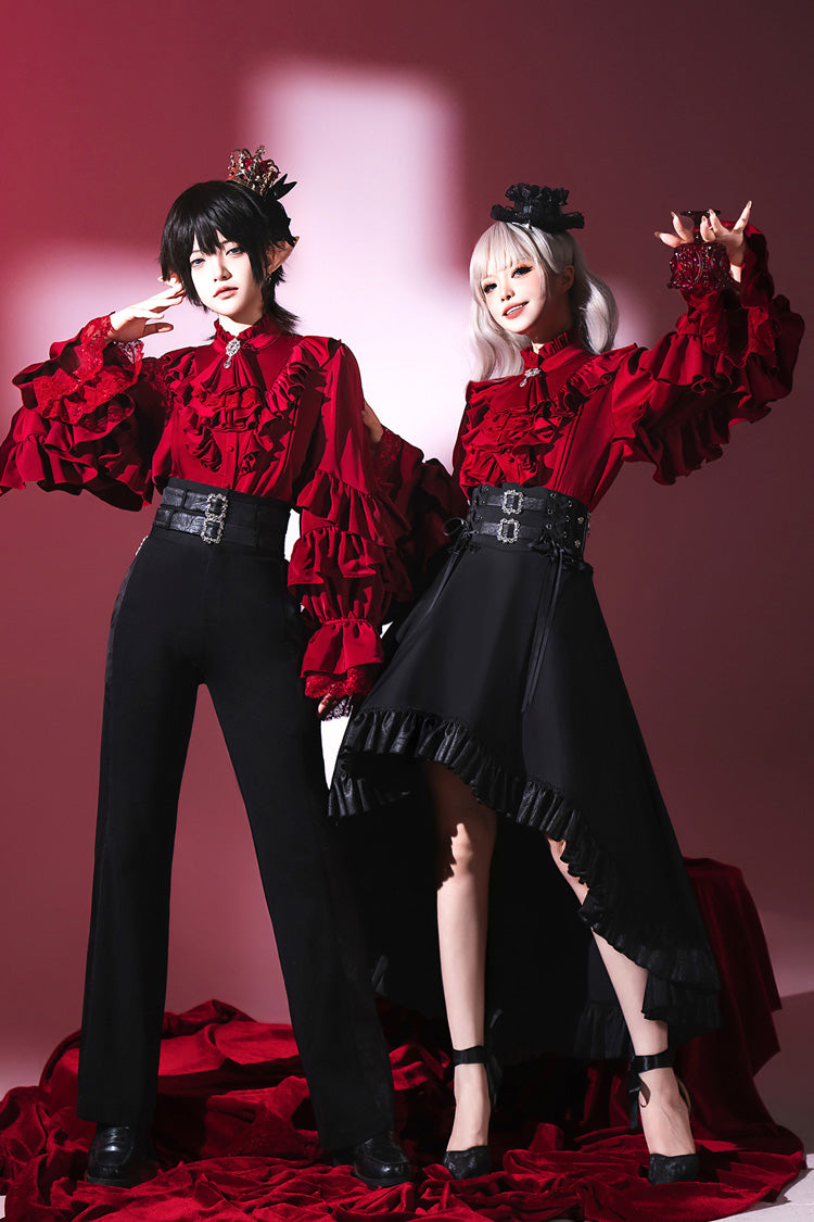 Black Day and Night Song Ouji Gothic Lolita Skirt and Blouse - image 1