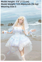 MermaidTears - Wedding Lolita JSK Dress, Ocean Theme - image 7
