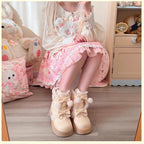 Furry Bear - Winter Cute Lolita Short Snow Boots - image 10