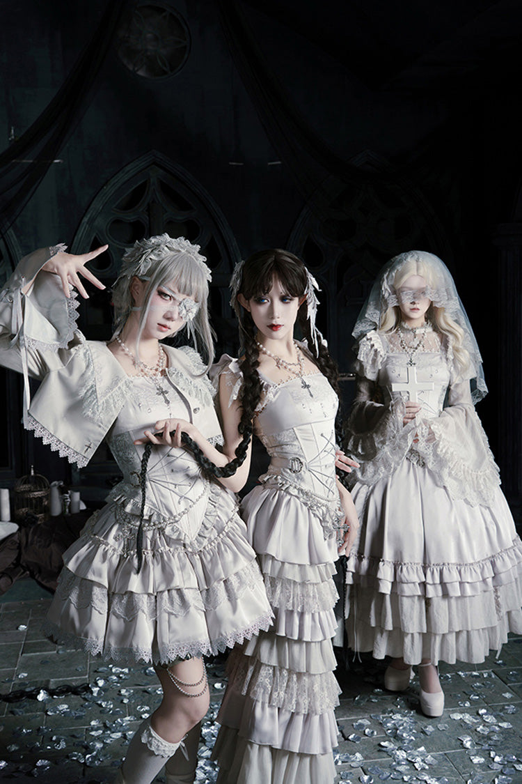 Bionic Doll - Gothic Lolita Fishtail Skirt & Corset Full Set - image 17