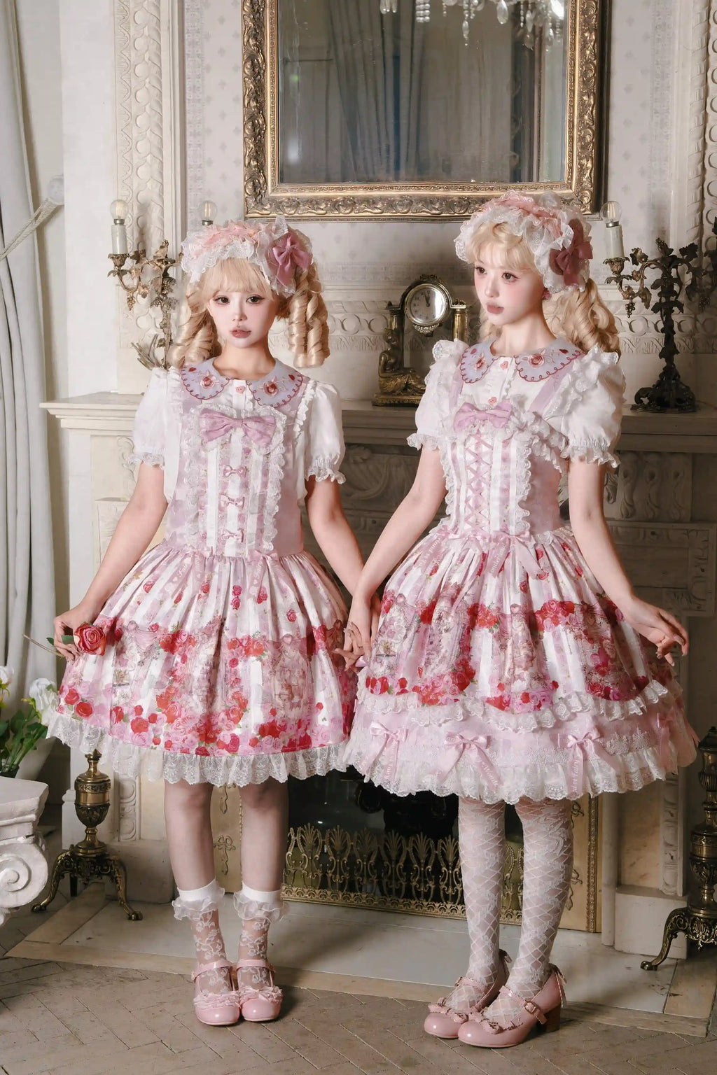 Rose Wall Sweet Lolita OP, JSK and Suspender Dress Series and Accessories - image 2
