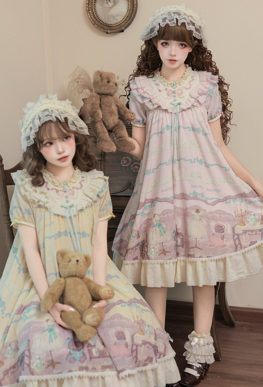 Frosted Bear Dollhouse - Sweet Lolita OP Set - image 16
