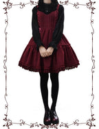 Garden Waltz 1.0 Burgundy Autumn Winter Lolita JSK - image 11