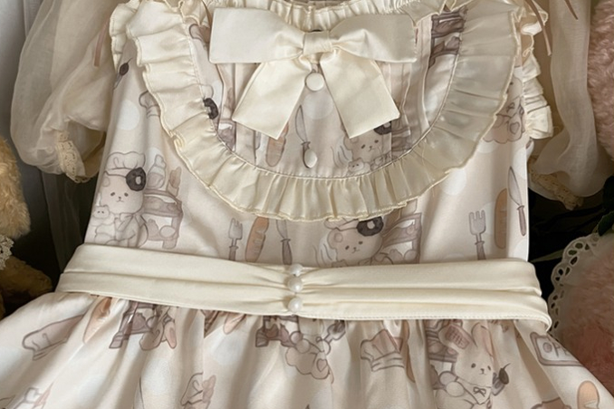 Plus Size Sweet Lolita Beige Jumper Dress - image 11