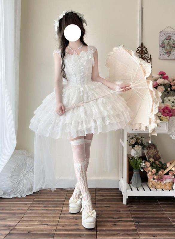 Phoenix Rise - Sweet Lolita Wedding JSK, Bullet Dress Inspired - image 4