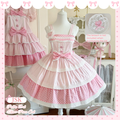 Cotton Sweet Lolita Polka Dot JSK and Salopette Dress and Accessories - image 12