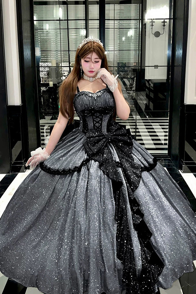 Galaxy of Fallen Tears - Glitter Sweet Lolita JSK Dress - image 10