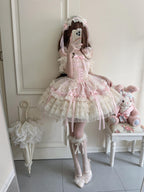 Ribbons of Love Sweet Lolita Tiered JSK Dress - image 9