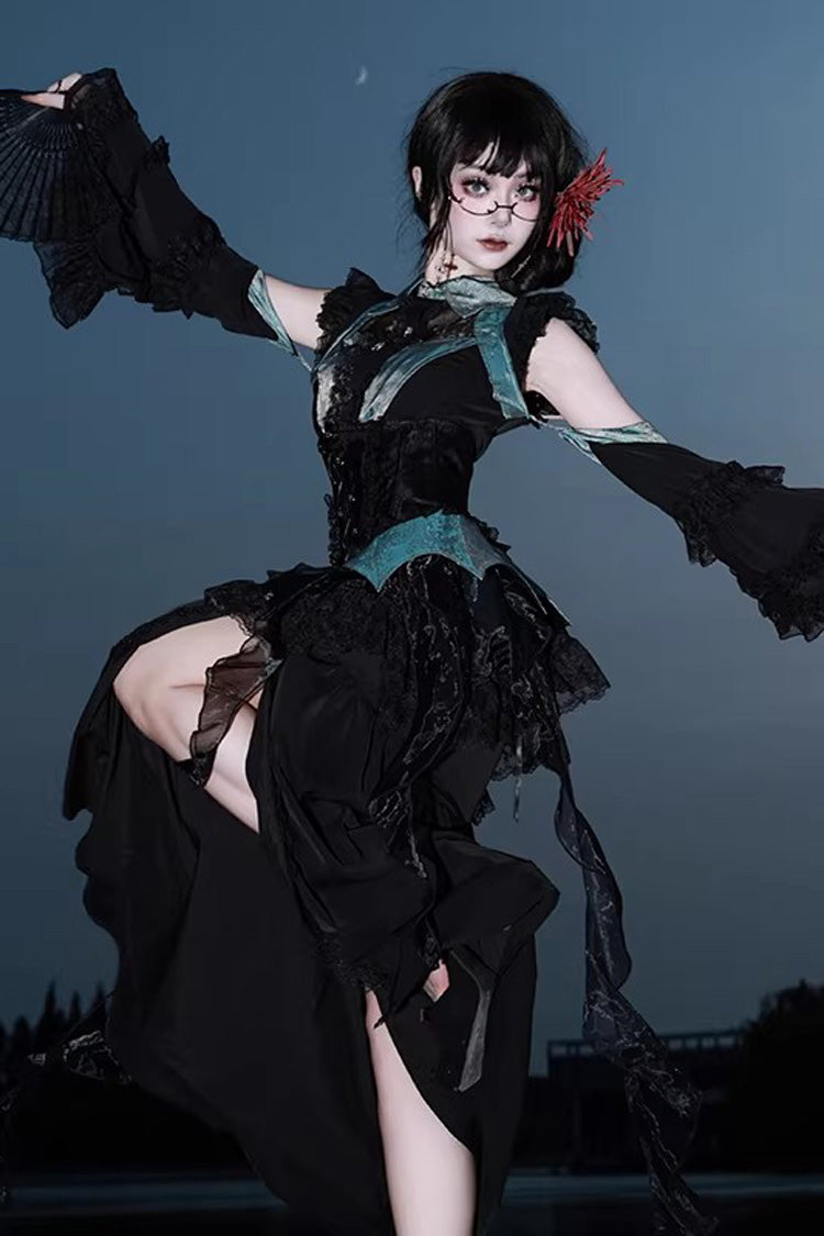 Sky Dragon Gothic Oriental Lolita Skirt Set - image 2