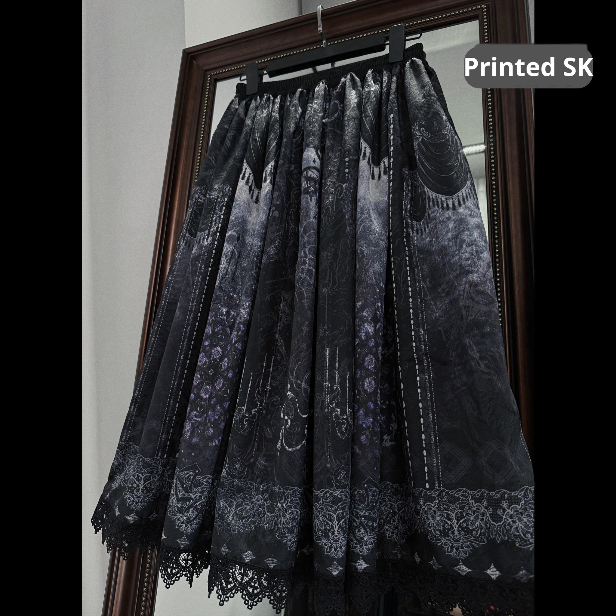 Bone-Eroded Butterfly - Gothic Lolita JSK & SK Set - image 59