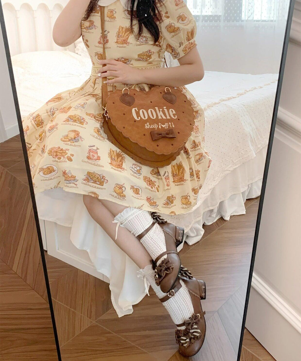 Bear Cookies - Kawaii Lolita Bag, Embroidery & Bow - image 15