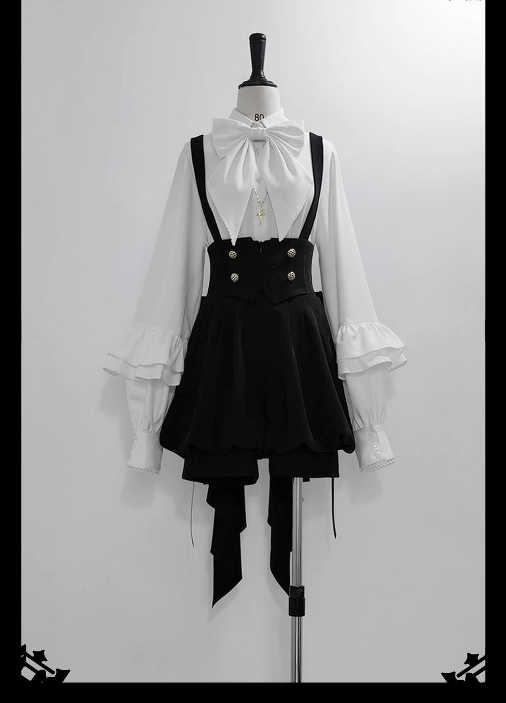 Doll - Retro Ouji Lolita Shirt Outfit - image 10