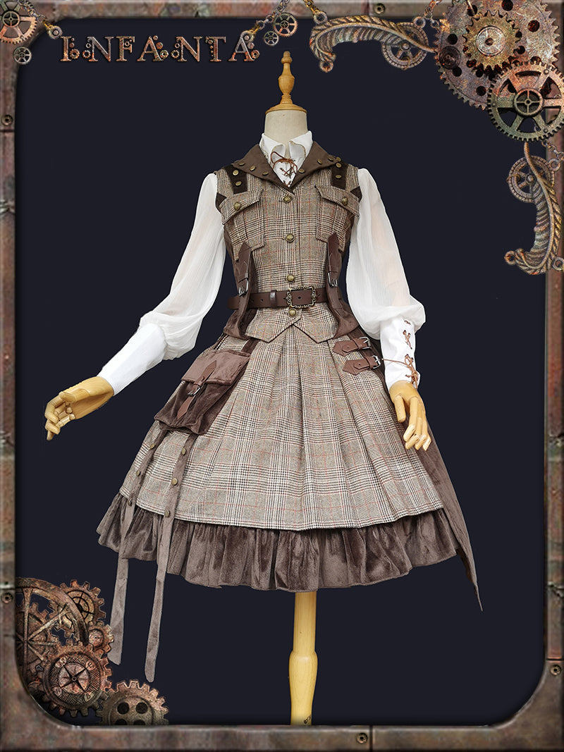 The Spirit of the Adventurer - Punk Lolita SK and Vest - image 2