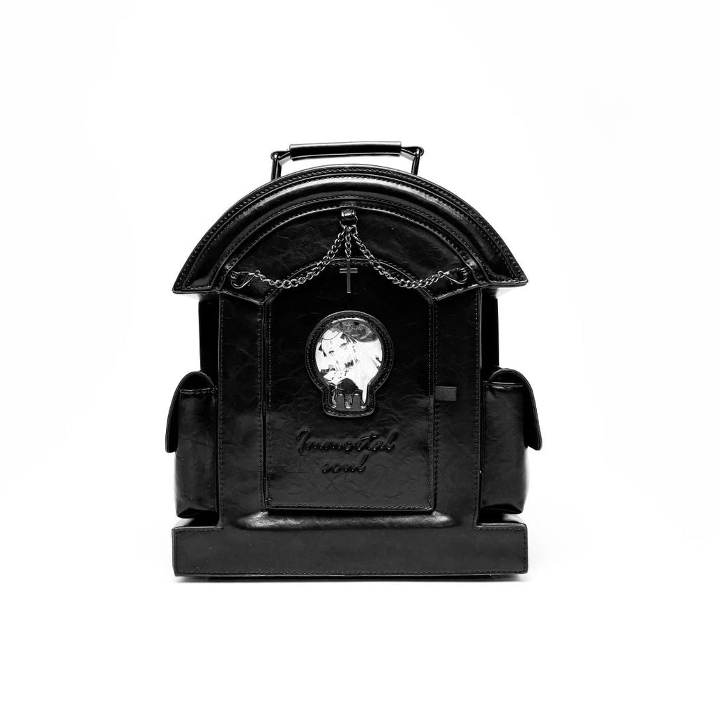 Skull Tombstone - Gothic Ita Shoulder Bag - image 11