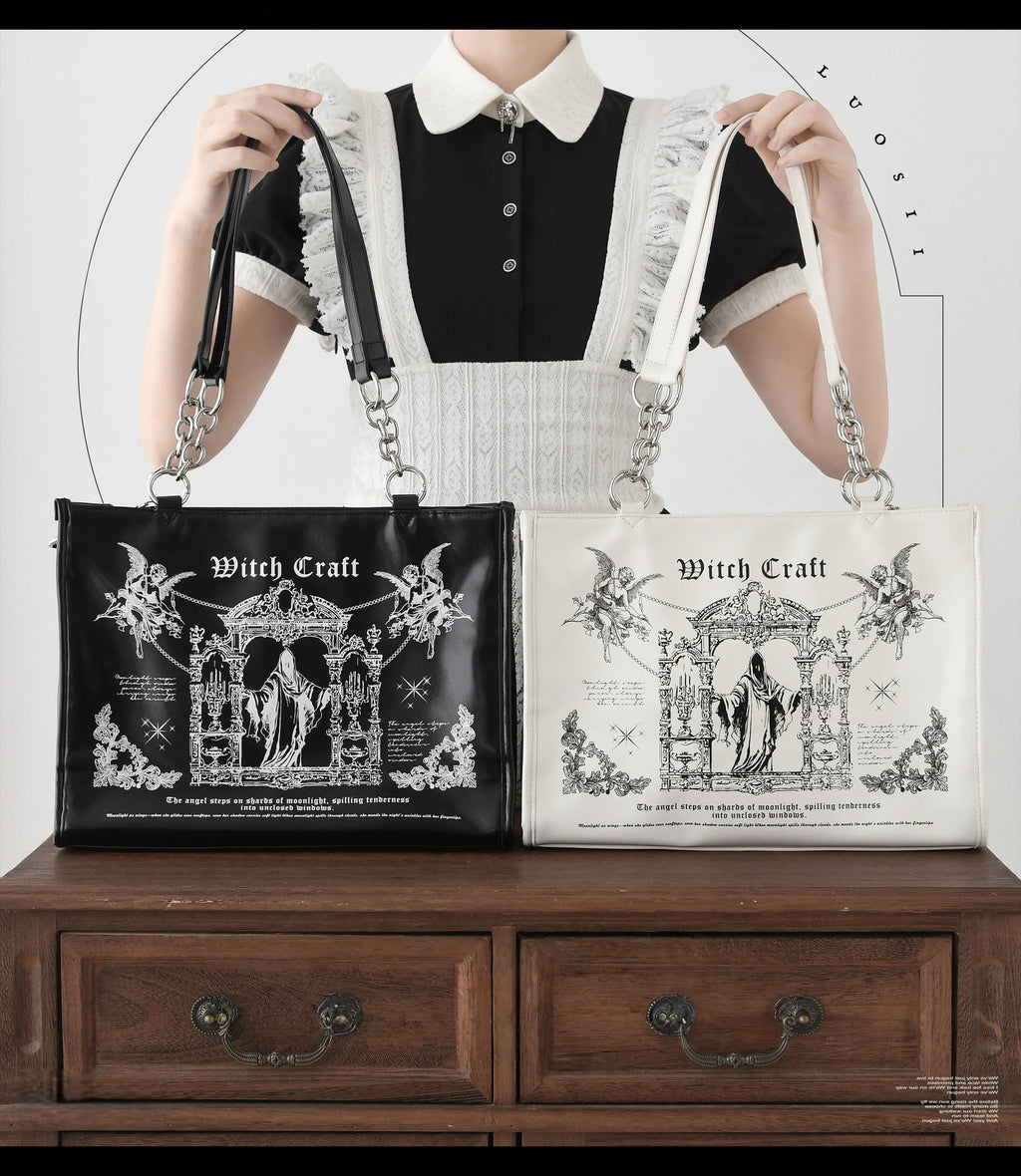 Sacred Oath - Large Printed Gothic Ita Shoulder Bag - image 5
