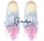 Japanese Gradient Rainbow Color Lolita Wig - image 3