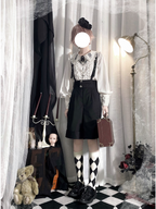 Corroding the Heart - Ouji Lolita Shirt Suspenders Shorts Collection - image 10