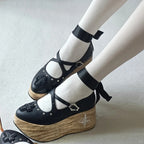 Puppet Lullaby - Gothic Cross Rocking Horse Platform Shoes - image 11