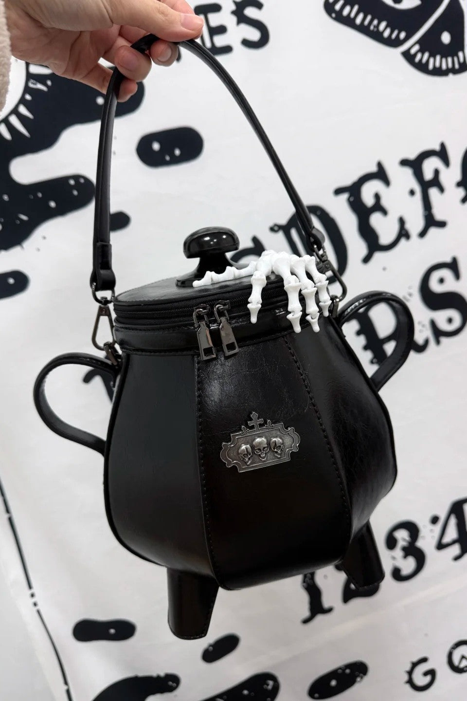 Gothic Cauldron - Skull-Claw Handbag and Crossbody Bag - image 3