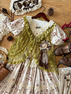 Squirrel Fairytale Cottage - Classic Lolita Long OP Dress and Accessories - image 6