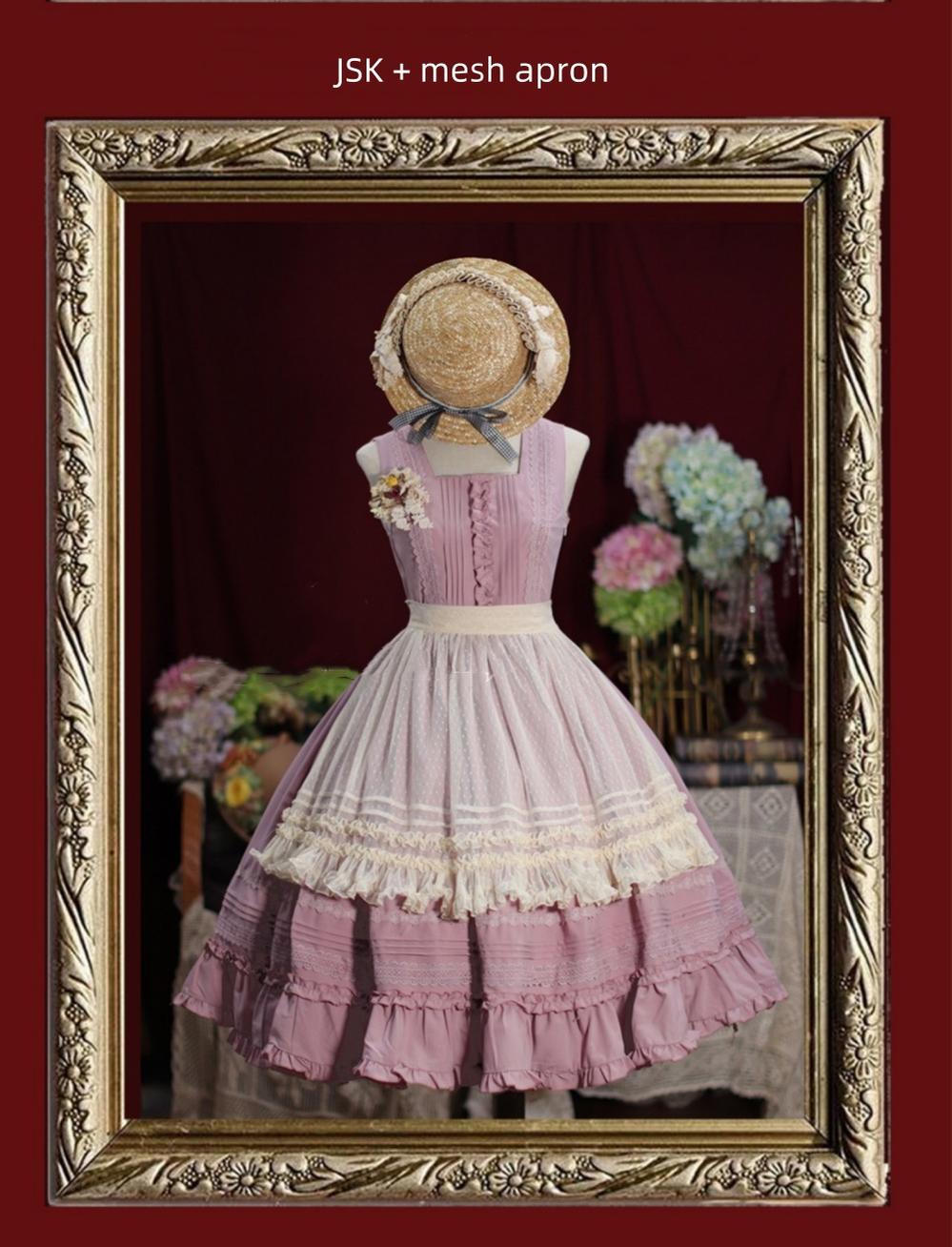 Nocturne Reminiscence - Elegant Lolita JSK Dress Multi-Wear Apron Dress Set - image 14