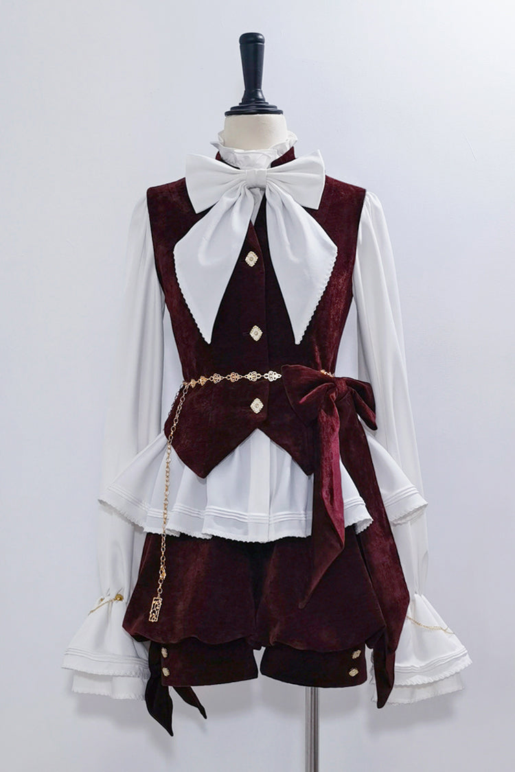 Red Rabbit Hunt Sweet Prince Ouji Lolita Vest - image 1