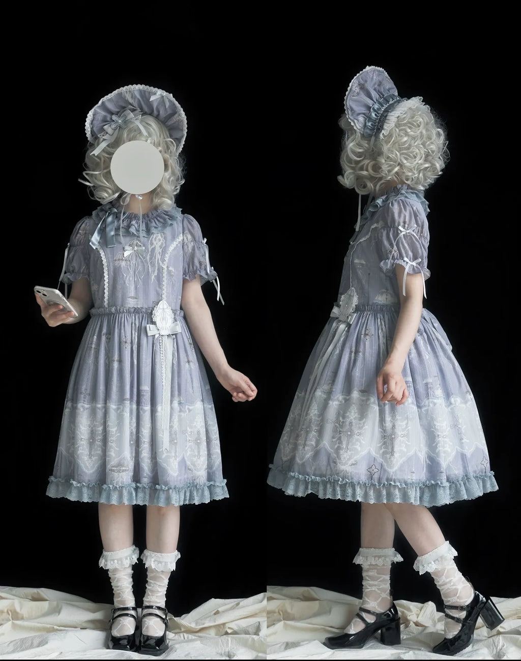 Moonlit Sea Realm - Classic Lolita OP, JSK and Accessories Collection - image 15