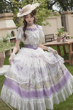 Rabbit Vine Story - Sweet Lolita Top, Skirt & Necklace Set - image 3