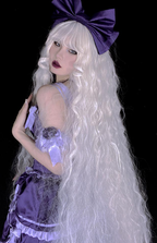 White Moonlight - Long Curly Lolita Wig - image 9