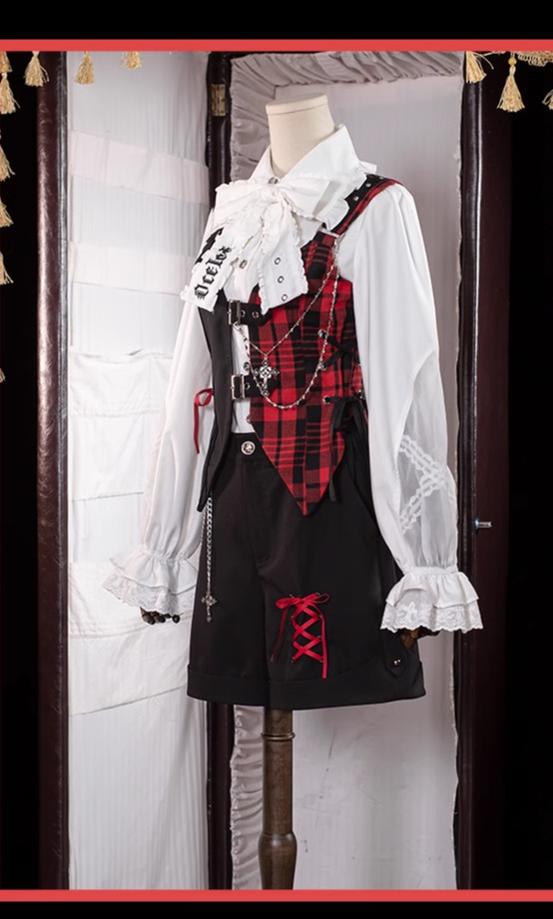 Kalila - Punk Lolita Dress Set Plaid Shorts Set - image 12