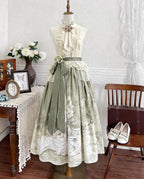 Morning Moments - Summer Lolita-inspired Chinese-style Skirt Set - image 1