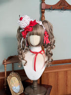 Bite The Cake - Sweet Lolita Accessories, Red & White Polka Dots - image 30