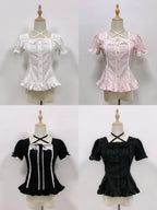 Haruhime Momoko - Cotton Old School Lolita Blouse Collection - image 9