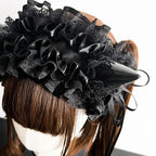 Gothic Devil Horn Lolita KC Hairband, Custom Colors - image 5