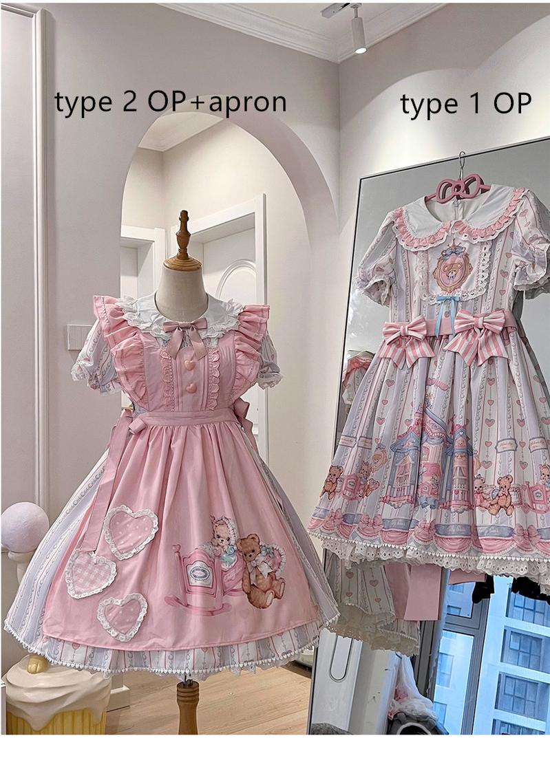 Barbie Bear - Sweet Lolita Bear Print JSK and OP and Accessories - image 33