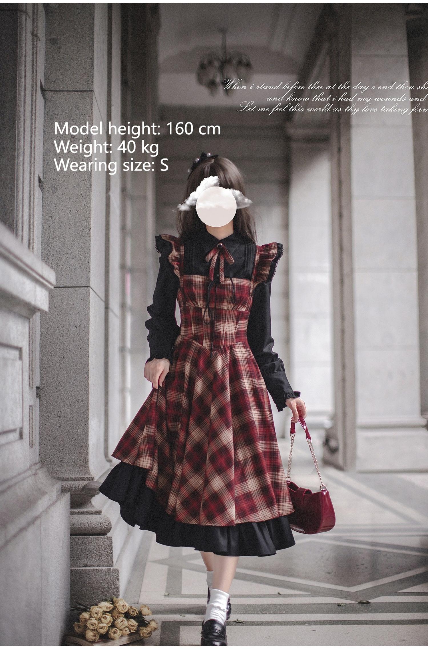 Madeleine - Classic Lolita JSK Suit Black Lolita Blouse and Coat - image 3