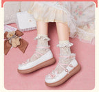 Sweet Bunny - Sweet Lolita Flat Shoes with Ear and Bow Decorations - image 6