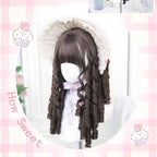 Classic Brown Lolita Wig with Roman Roll - image 3