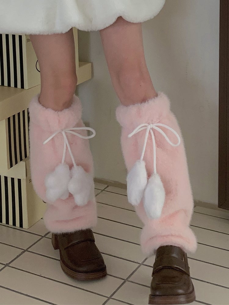 Handmade Plush Leg Warmers Sweet Kawaii Accessories - image 3