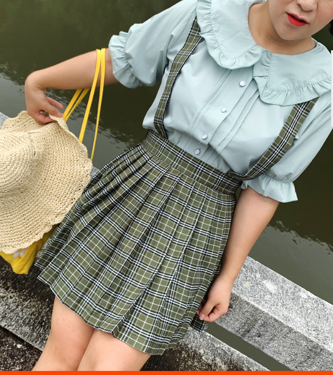 Plus Size Lolita Blouse, Oversized Short Sleeve Shirt - image 7