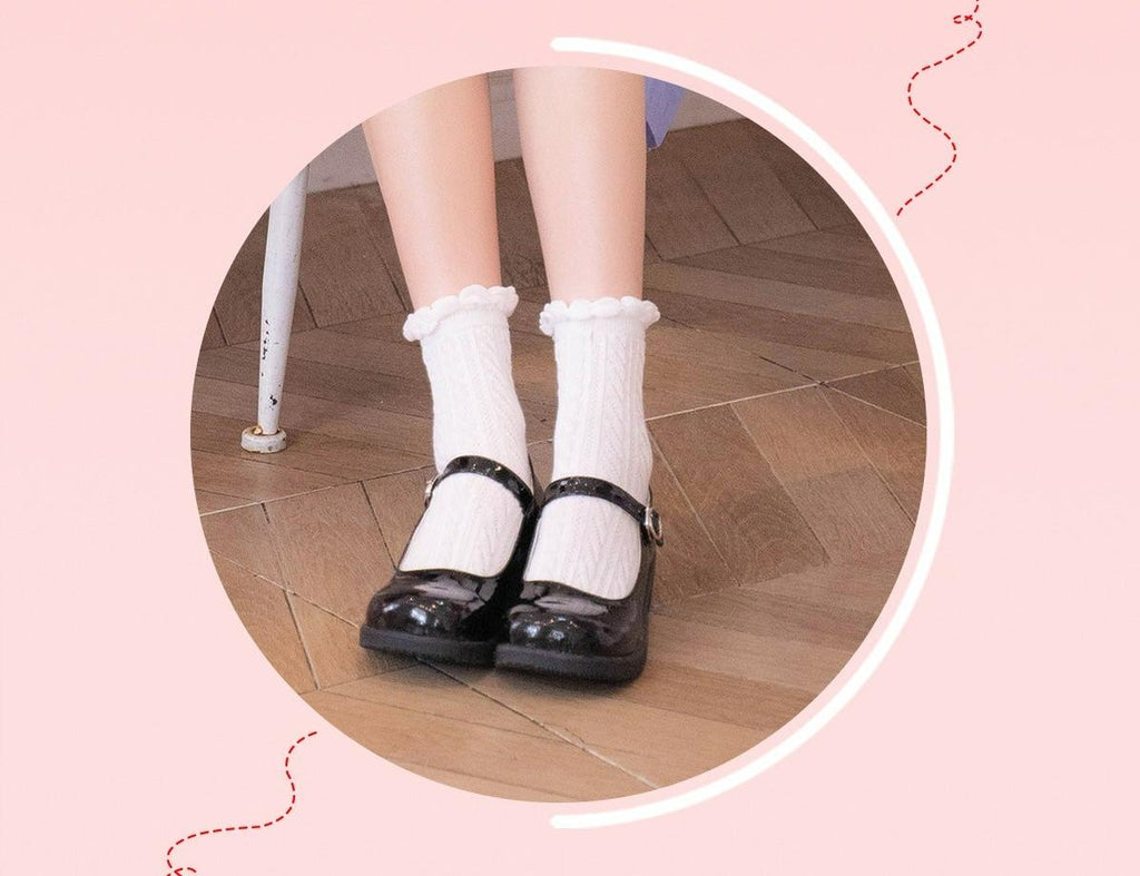 Sweet Lolita Mary Jane Flat Shoes - image 17