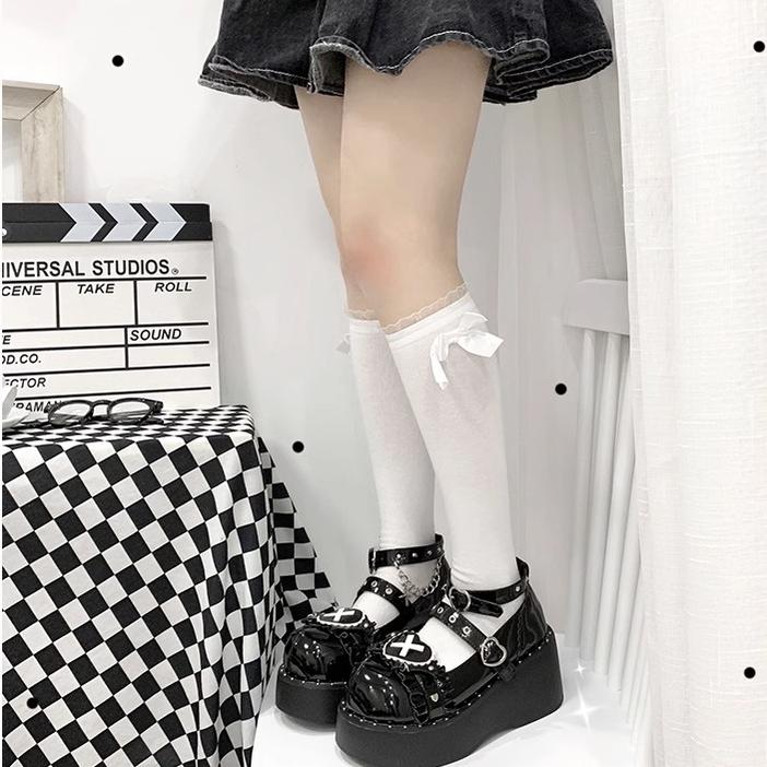 Sweet Academy - Gothic Lolita Shoes Thick Sole Y2K Lolita Shoes - image 6