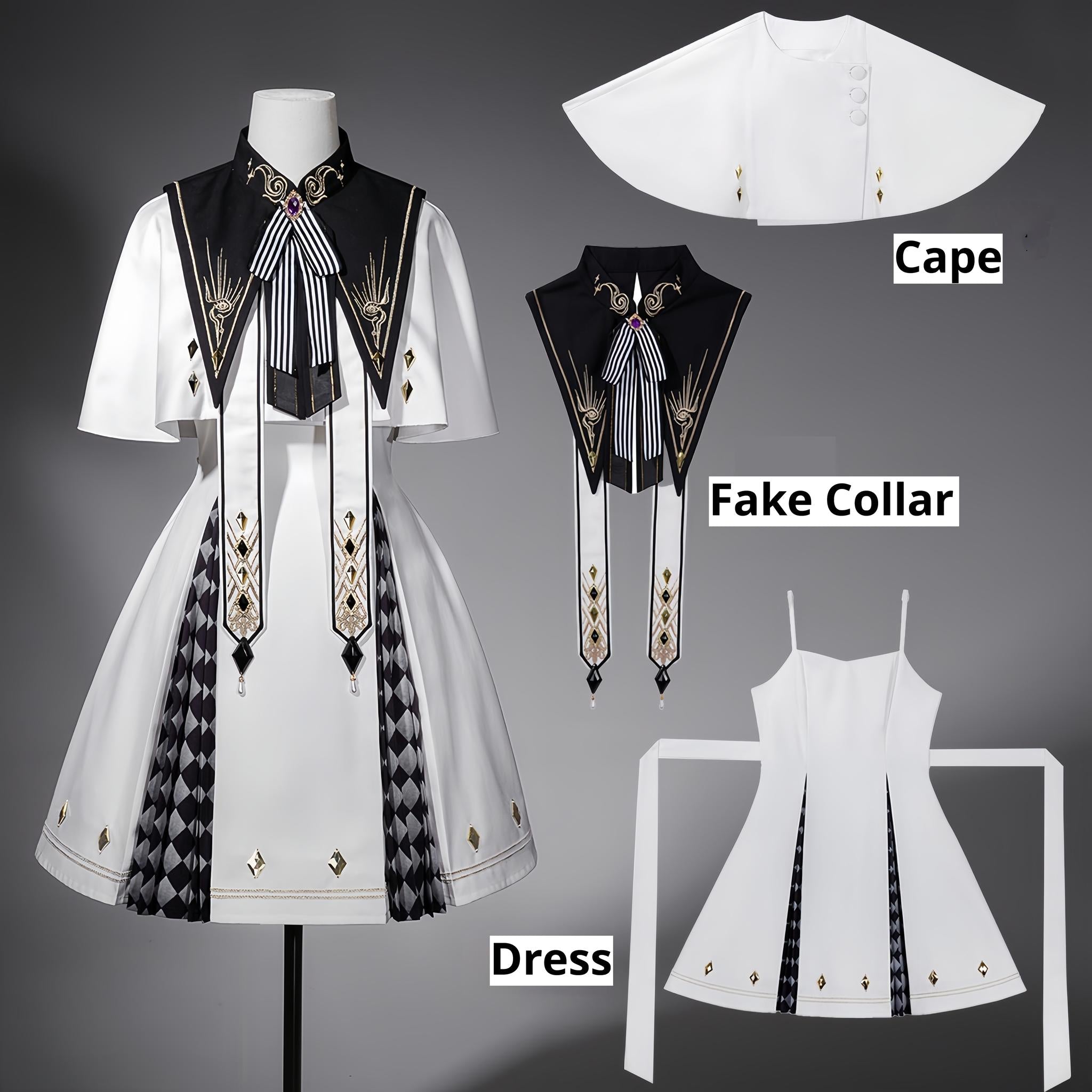 Eye of Truth - Elegant Gothic Lolita Dress Suit With Embroidery - image 13