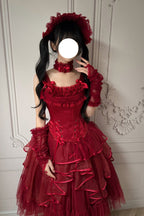The Summer Waves Sparkle - Classic Lolita Top & Skirt Set - image 8